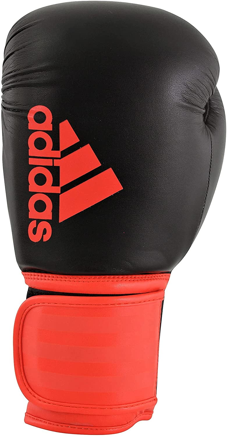 Adidas Boxing and Kickboxing Gloves - Hybrid 100 for Men and Women - for Punching, Fitness and Heavy Bags - Black/Red, 16oz - Walmart.com