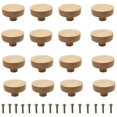 thumbnail image 1 of Pomo para muebles 20 piezas Tirador de madera para muebles Tirador de madera para muebles Pomo redondo de madera natural Pomos de madera para cajones Pomos para muebles Pomo de puerta Pomo para cajón, 1 of 3
