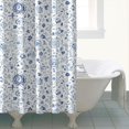 thumbnail image 4 of Pioneer Flower Floral Print Pattern Shower Curtain 72"x84", Bathroom Decorative Shower Curtain Set with 12 Hooks, Waterproof Washable, 4 of 6