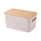 thumbnail image 1 of Imitation Rattan Storage Box Plastic Basket Handwoven Display Boxes, 1 of 5