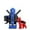 bleu, variante sur NAOJIE Jouets de Construction, Flocons Cérébraux, Jouets Préscolaires, Blocs de Construction, Ensemble de Petits Blocs de Construction à Assembler, Jouets Portatifs pour Enfants, Confrontation de Personnages