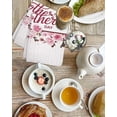thumbnail image 4 of Pink Mother's Day Kitchen Dish Towels for Drying Dishes Set of 3, Watercolor Flowers Modern Polka Dot Striped Waffle Weave Microfiber Hand Tea Bathroom Towels Quick Dry & Absorbent Towel 15.7x23.6, 4 of 7