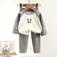 thumbnail image 2 of KPOPLK Toddler Girl Clothes Cute Printed Sweatshirt Pants 2Pcs Fall Outfits for Little Girls Clothing 2 Pcs Set 1T 2T 3T 4T 5T(6-12 Months,Grey), 2 of 4
