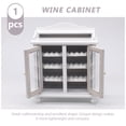 thumbnail image 3 of WHAMVOX miniature display Wine Cabinet Model White Synthetic Material 1Set, 3 of 8