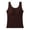 Brown, variant on Women's Cashmere Silk Blend Camisole, Built-In Bra with Lace Trim, Elegant and Soft Sleeveless Tank Top for Layering, Lounge, and Daily Comfort, Lightly Padded Support-Black