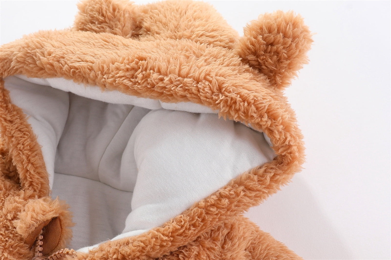 Snowsuit Baby Girl Hoodie Bear Ear Baby Romper Warm Outfits Baby Girl Cute Baby Girl Clothes 0-3 Months