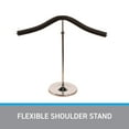 thumbnail image 6 of SSWBasics Flexible Shoulder Stand Featuring a Bendable 21” Arm (Adjustable Display 18”H- 30”H) – Countertop Shirt Display  Clothing Display Mannequin  Tabletop Stand for Clothes, 6 of 7