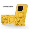thumbnail image 3 of Allytechgroup Compatible with iPhone 16 Pro Case, Slim Lightweight EVA Phone Case with Kickstand Shockproof and Anti-Scratch Protective Bumper for iPhone 16 Pro, Yellow, 3 of 9