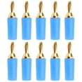 thumbnail image 2 of 10PCS J.10007 2.5mm Brass Banana Plug Gold Plated Banana Plug Connector Instrument Test PlugBlue, 2 of 5