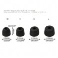 thumbnail image 3 of Sony WF-1000XM5 Anti-Slip Soft Silicone Eartips Comfort Fit Sweatproof Ear Cushions, 3 of 3