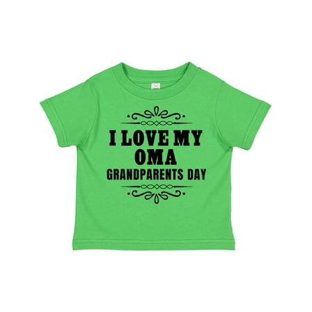 

Inktastic Grandparents Day I Love My Oma Gift Toddler Boy or Toddler Girl T-Shirt
