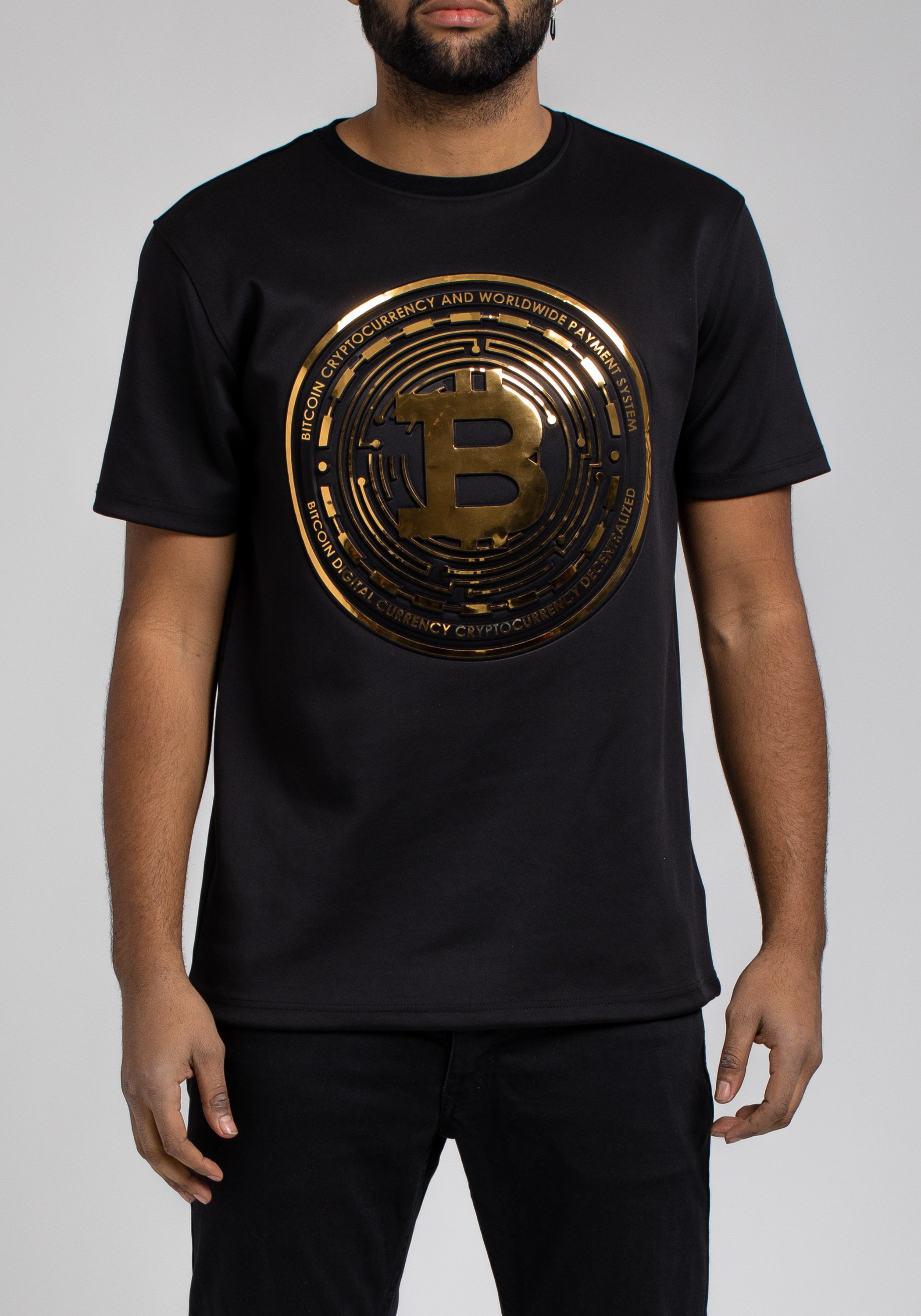 Bitcoin Black//Gold T SHIRT S-6X