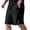 Black, variant on LTTVQM Mens Shorts Pacificozy Waffle Knit Casual Embroidered Detail Comfortable Shorts for Men Dark Green 3XL