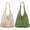 White Apricot + Fruit Green, variant on 2Pcs Crochet Beach Bags, Mesh Tote Shoulder Handbag Aesthetic Woven Purses for Women Summer Vacation Hippie Knit Bag