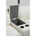 thumbnail image 5 of EK-L095 White Color With Italian Leather 4-piece Sectional and 1 console, 5 of 5