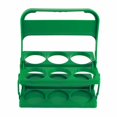 thumbnail image 1 of Portable Beer Bottle Rack Pure Color Foldable Beverage Storage Rack Picnic Beer Handle Basket Green, 1 of 9