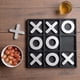 thumbnail image 2 of Juego de mesa Tic Tac Toe Tolevoit, plata texturizada, 11.6 pulgadas, 2 of 8