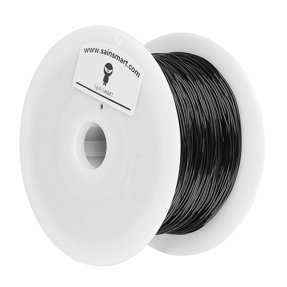 SainSmart 1.75mm Flexible TPU 3D Printers Filament - 800g Spool (Black ...