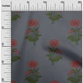 thumbnail image 1 of oneOone Cotton Cambric Gray Fabric Floral Block Sewing Fabric By The Yard Printed Diy Clothing Sewing Supplies 56 Inch Wide, 1 of 4