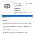 thumbnail image 2 of Rear Brake Rotor - Compatible with 1996 - 1998 Acura RL 1997, 2 of 2
