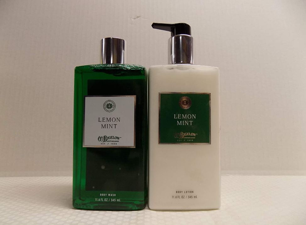 Bath And Body Works Co Bigelow Bath and Body Works CO Bigelow Lemon Mint Set 11.6 oz Body Wash and 11.