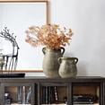 thumbnail image 3 of LuxenHome Rustic Farmhouse Brown Jug 8.7-Inch Tall Terracotta Vase, 3 of 5