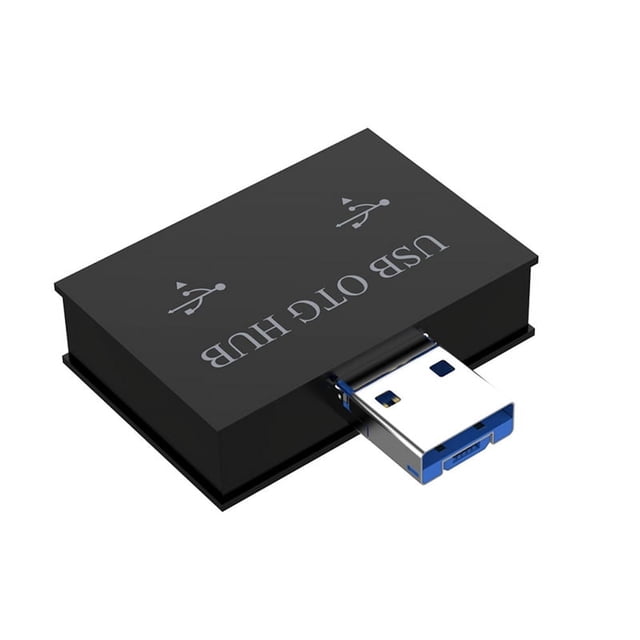 Adaptador convertidor de concentrador USB macho a cargador doble de 2 puertos para PC, accesorios de computadora, puertos divisores 2.0, A