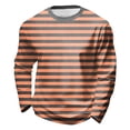 thumbnail image 4 of Byoo Tween Girl's Long Sleeve Tee Shirts Soft Stripe Graphic Crew Neck Pullover Shirt Kids Active Casual T Shirt,Orange, 4 of 4