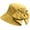 A-yellow, variant on YooGuoGuo Womens Bow Bucket Hat Summer Sun Hat Canvas Beach Hat with Bowknot Wide Brim UPF 50  Travel Foldable Bucket UV Hat Vacation