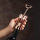 thumbnail image 4 of Sacacorchos Edler - Abridor de botellas de acero inoxidable de diseño moderno - Abridor de botellas de vino y Prosecco con bolsa de lino - Idea de regalo especial. plata JFHHH pequeña, 4 of 4