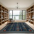 thumbnail image 2 of ODIKA Fishing Lure Novelty Vintage Tackle Nautical Border Lake Hooked Flowing Dynamic Non-Slip Chair-Friendly for Dining Room, Basement, Large Office, 2 of 7