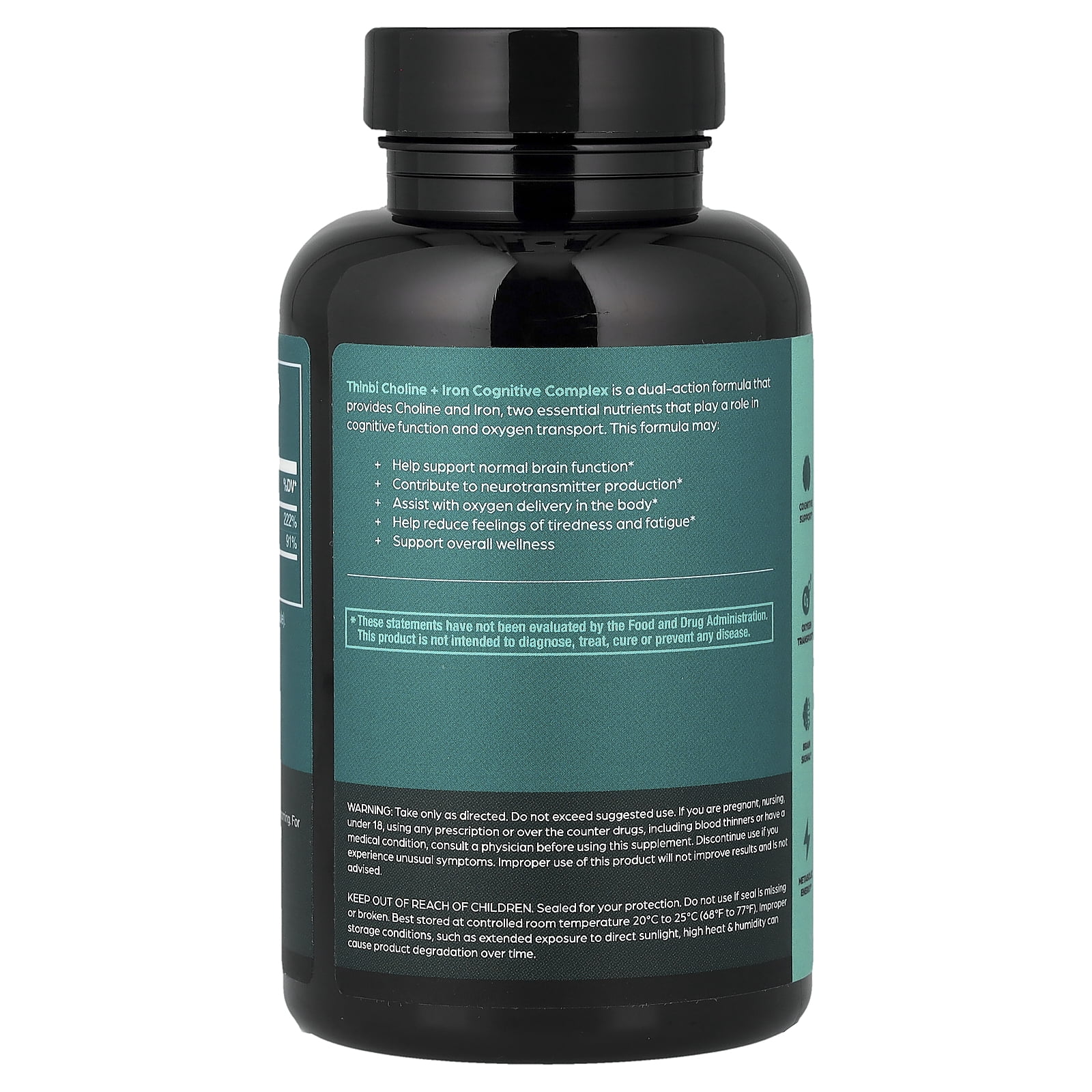 Thinbi Choline + Iron, 60 Capsules