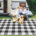 thumbnail image 6 of Waterproof Outdoor Rug 5x8ft/8x10ft/9x12ft/10x14ft/9x18ft Plastic Straw Patio Rug Modern Geometric Reversible Rug Indoor Outdoor Rug Small Carpet for Rv Picnic Backyard Deck Porch Beach, 6 of 8