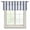 Blue, variant on Navy Blue Striped Semi Sheer Valance Curtains Modern Farmhouse Stripes Rustic Voile Valances Curtain Rod Pocket Small Window Treatment for Kitchen Bathroom Cafe 42"x12"