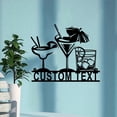 thumbnail image 6 of Custom Personalized Bar Theme Sign,Custom Bar Theme Sign,Drink Sign,Metal Family Name Sign for bar,Whiskey Decor, Martini Lover, 6 of 6