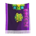 thumbnail image 6 of Lsque Geometry Dash Pattern Women's Traditional Scarf Wrap Tassel Shawl Fringes Neck Head Shawl Retro Scarf, 6 of 8