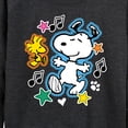 thumbnail image 3 of Peanuts - Snoopy Woodstock Patches - Women's French Terry Long Sleeve Pullover, 3 of 6