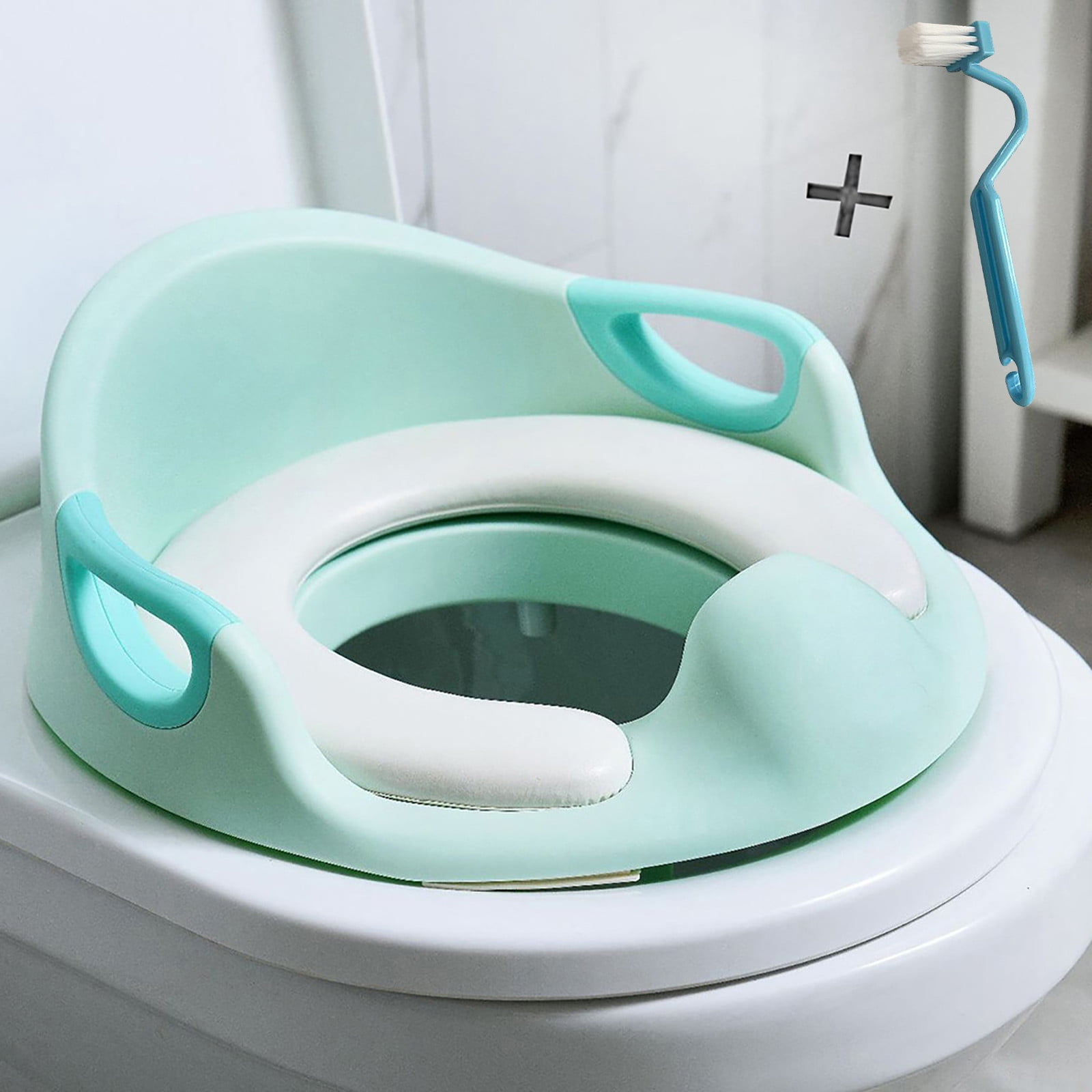 Children Seat Boys Girls Toddlers Toilet Seat With Cushion Handle And
