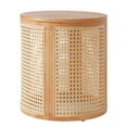 thumbnail image 3 of Mesa lateral de madera sólida de goma, 3 of 5