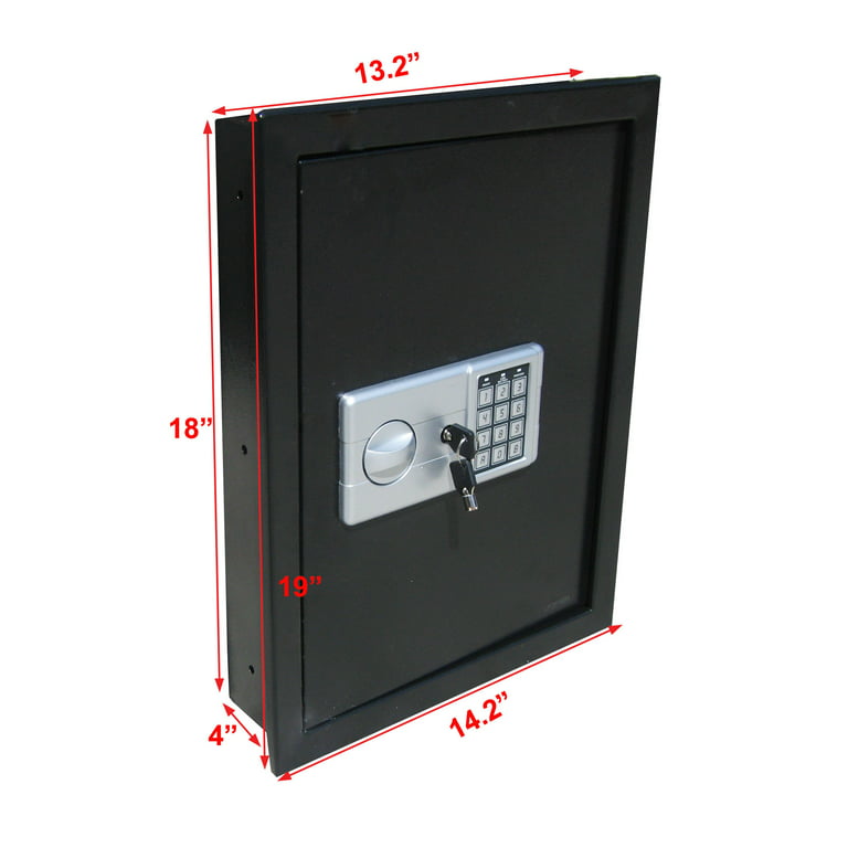 AbleHome DIGITAL ELECTRONIC FLAT RECESSED WALL HIDDEN SAFE SECURITY BOX  JEWELRY GUN CASH