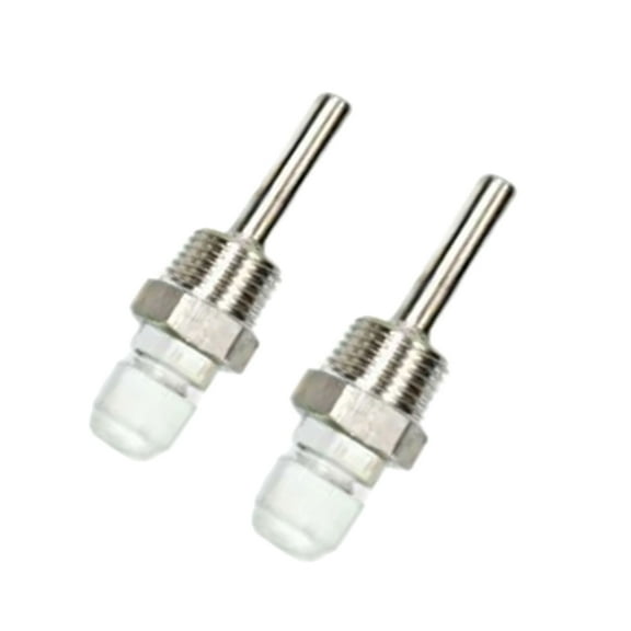 2pcs Stainless Steel Probe Water Tanks Protective Shell Temperature Sensors 1/2in Immersions Sleeve 50/100/200/300mm