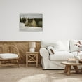 thumbnail image 2 of Snowy Slopes Woodland Nature Landscape Painting Gray Framed Art Print Wall Art, 2 of 7