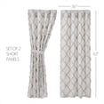 thumbnail image 6 of VHC Brands Frayed Lattice Short Curtain Panel, Oatmeal, 63x36, Set of 2, 6 of 6