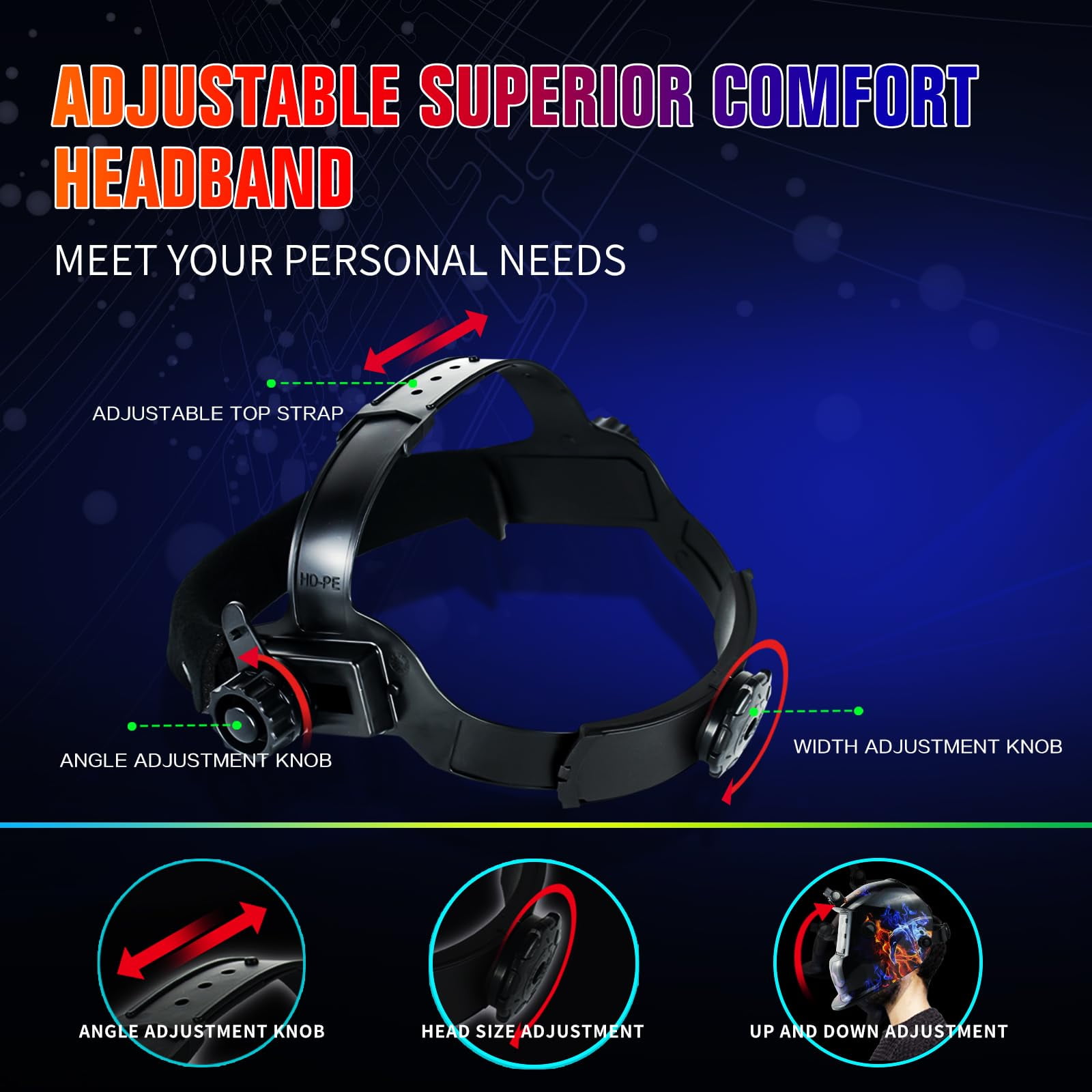 Welding Helmet Welding Hood Auto Darkening Solar Powered True Color Welding Mask 2 Arc Sensor Wide Shade 9-13 Flaming Skull Welder Helmet with Grinding Cut for MIG TIG ARC