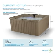 Aqualife by Strong Spas Current 4 Person Plug & Play Hot Tub, 14 Jets, Cobblestone