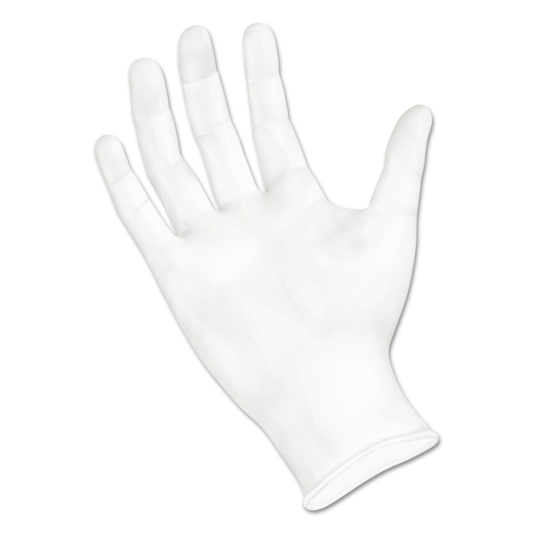 Boardwalk Disposable General-Purpose Natural Rubber Latex Gloves Powdered Large 