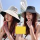 thumbnail image 1 of Sombrero de verano para el sol, de poliéster, para pesca y senderismo, con ala ancha, cuerda resistente al viento para actividades al aire libre (negro, beige, talla única), 1 of 1
