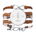 thumbnail image 1 of Aircraft Line Structure Art Deco Fashion Bracelet Chain Rope Ornament Wristband, 1 of 3