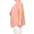 thumbnail image 3 of MOA Collection Women's Casual Open Front Short Sleeve Cardigan, 3 of 5