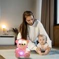 thumbnail image 6 of Light up Pink Teddy Bear LED Stuffed Animal Soft Nightlight Glow Bear Plush Toy Gifts for Kids Mom Girls Birthday Christmas, 8", 6 of 7